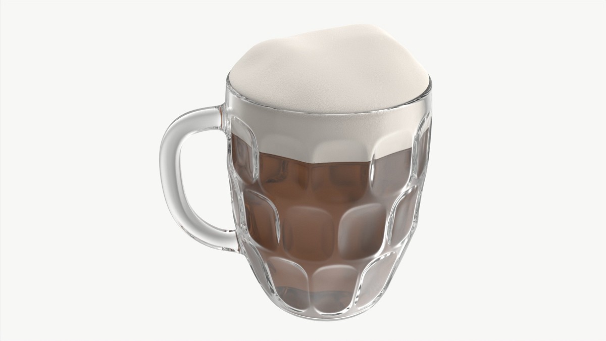 Beer mug with foam 03
