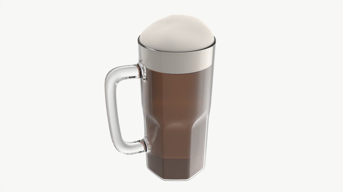 Beer mug with foam 04
