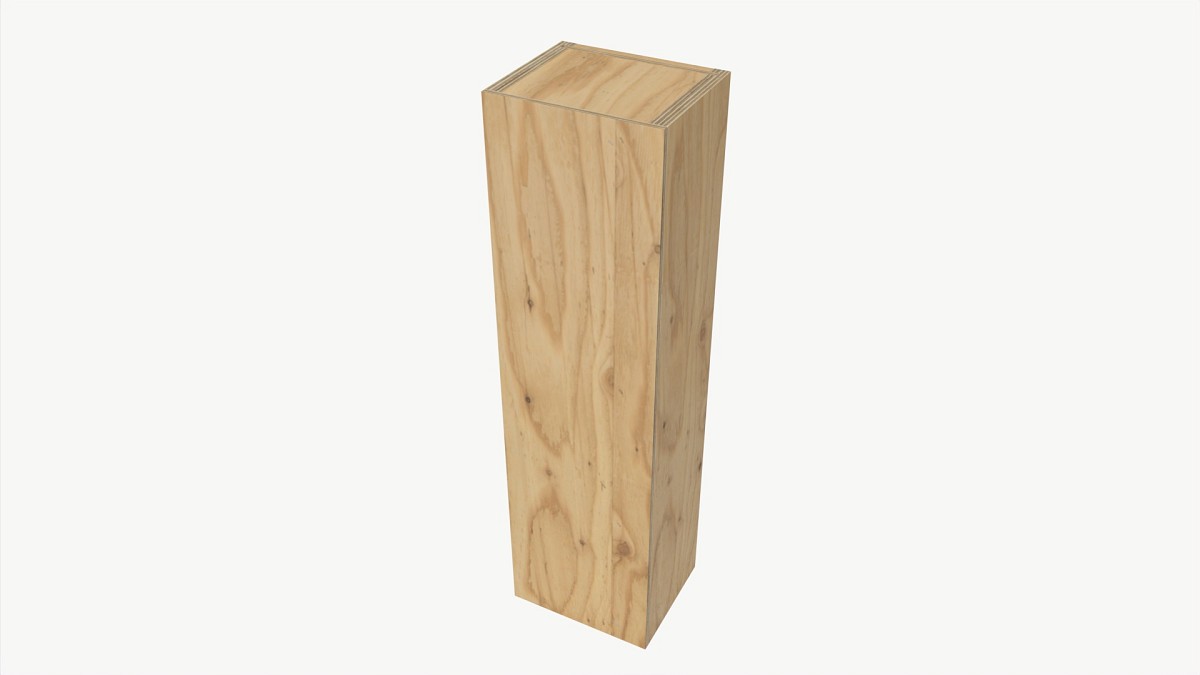 Wooden box for wine bottle with hole