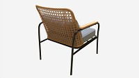 Garden chair with mesh back