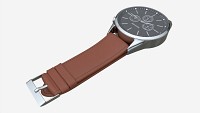 Wristwatch with Leather Strap 02