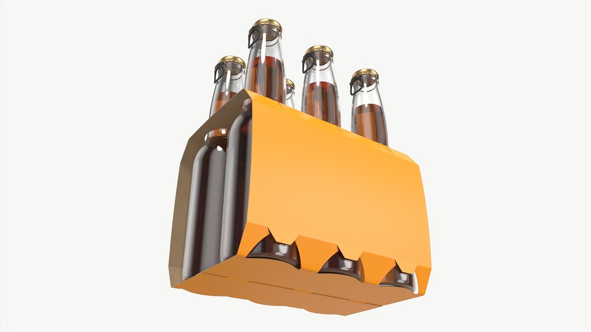 Beer bottle cardboard carrier 01