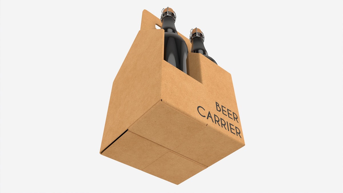 Beer bottle cardboard carrier 05