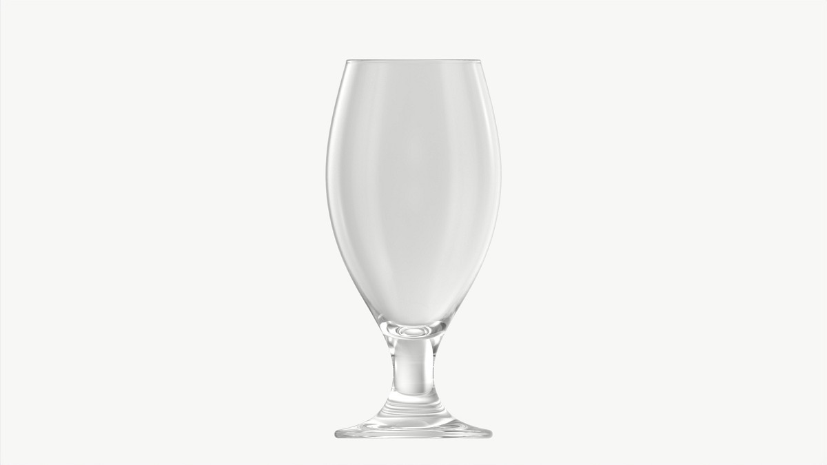 Beer glass with foam 03
