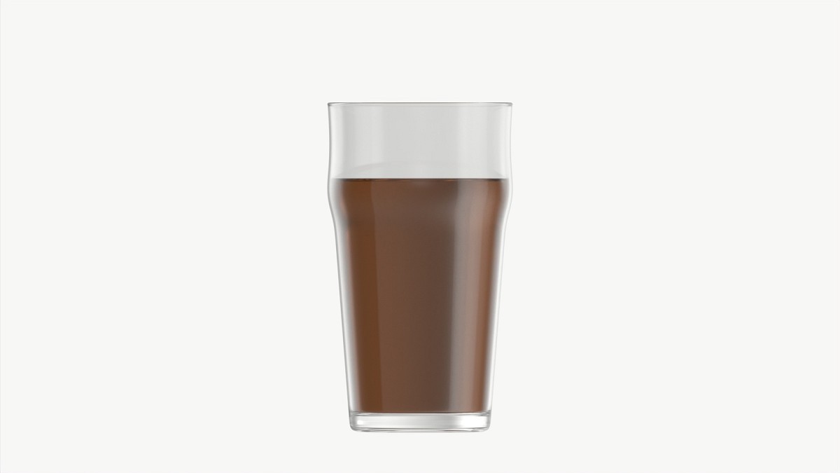 Beer glass with foam 05