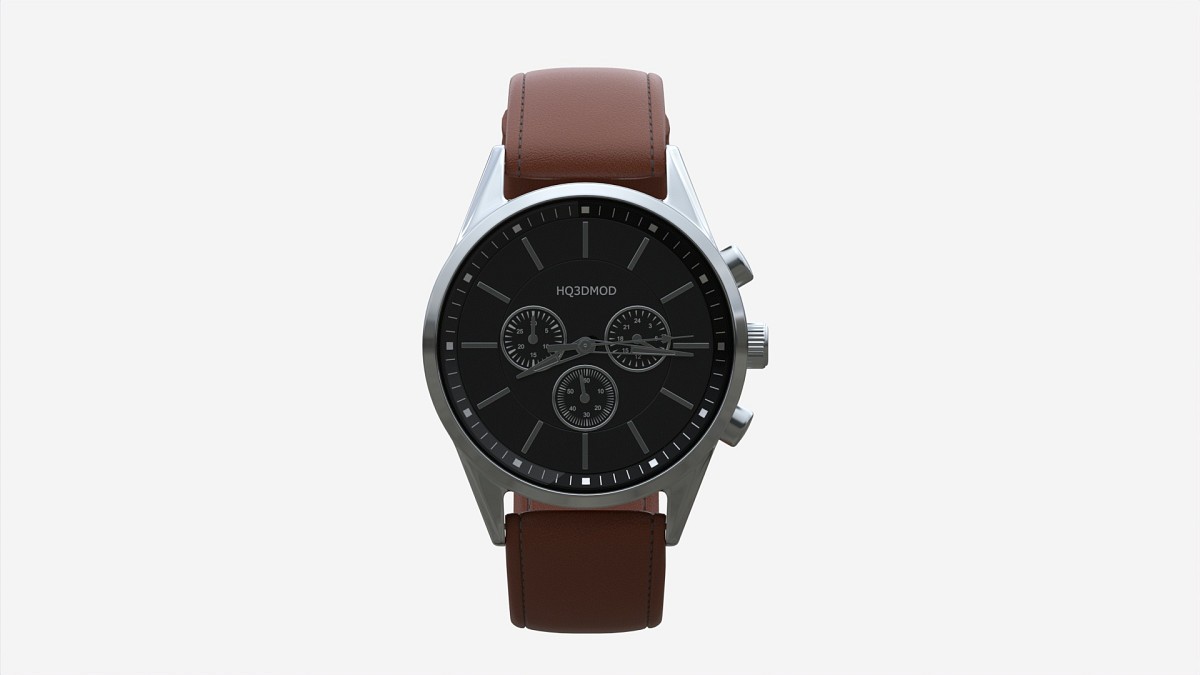 Wristwatch with Leather Strap 03