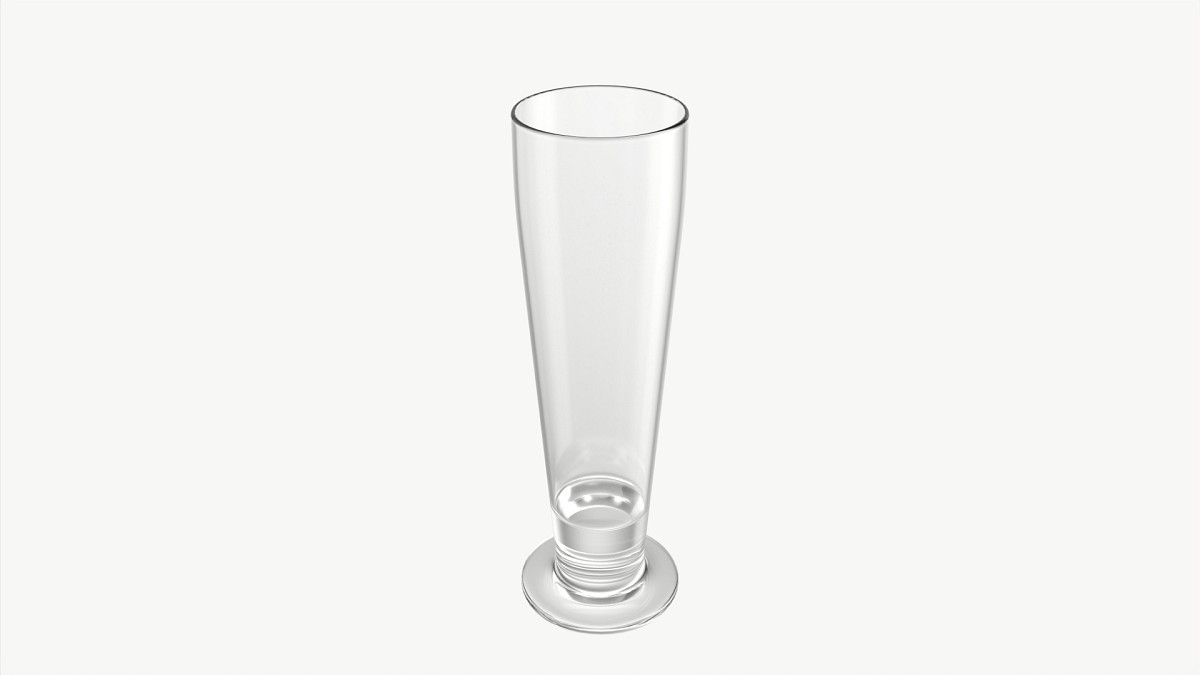 Beer glass with foam 08