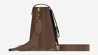 Women Shoulder Bag Light Brown Leather
