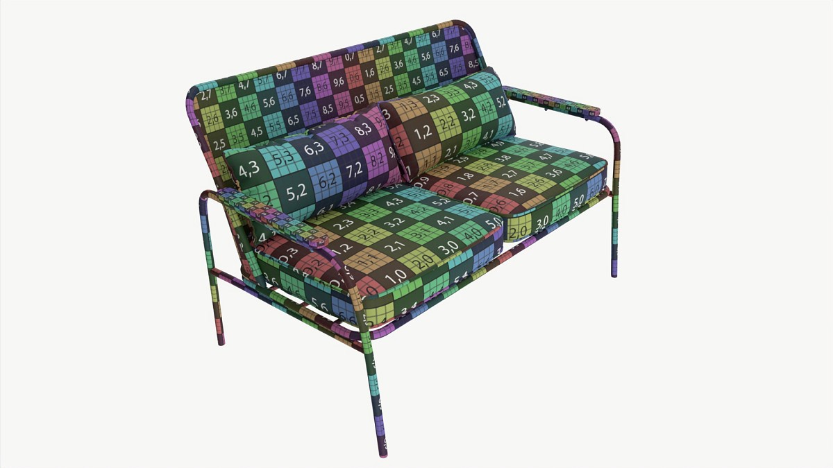 Garden sofa with mesh back