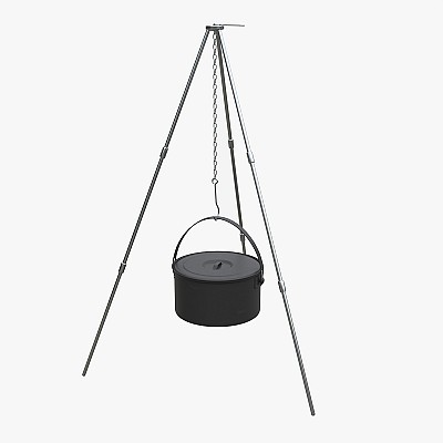 Cooking Tripod with Pot