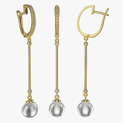 Earrings Gold Jewelry 01