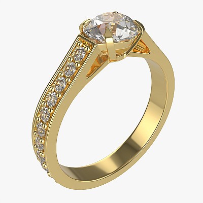 Gold Diamond Ring 02