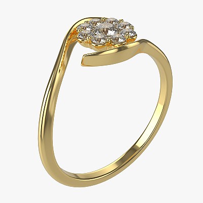 Gold Diamond Ring 05