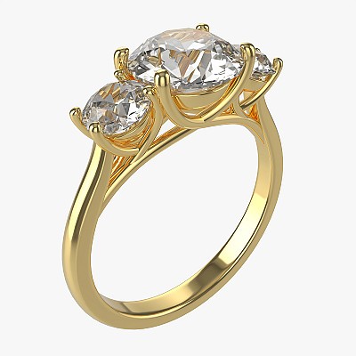 Gold Diamond Ring 06