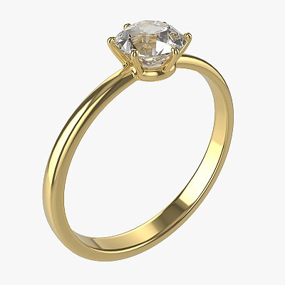 Gold Diamond Ring 07