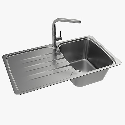 Sink Faucet 04 steel
