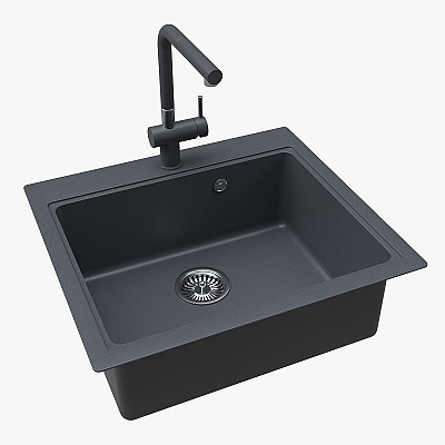 Sink Faucet 08 black onyx