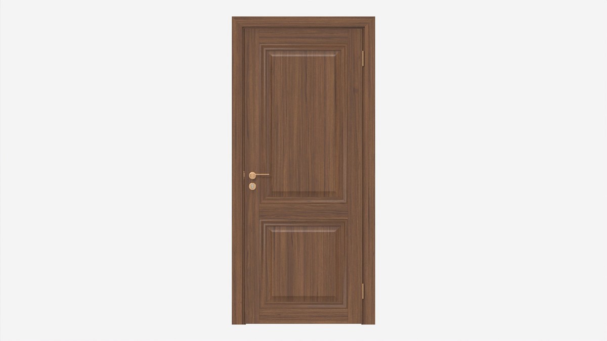 Classic Wooden Interior Door with Furniture 018