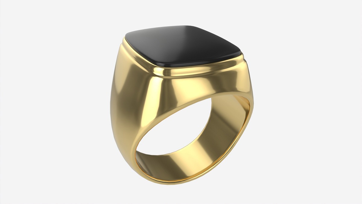 Gold Ring with Stone Jewelry 09