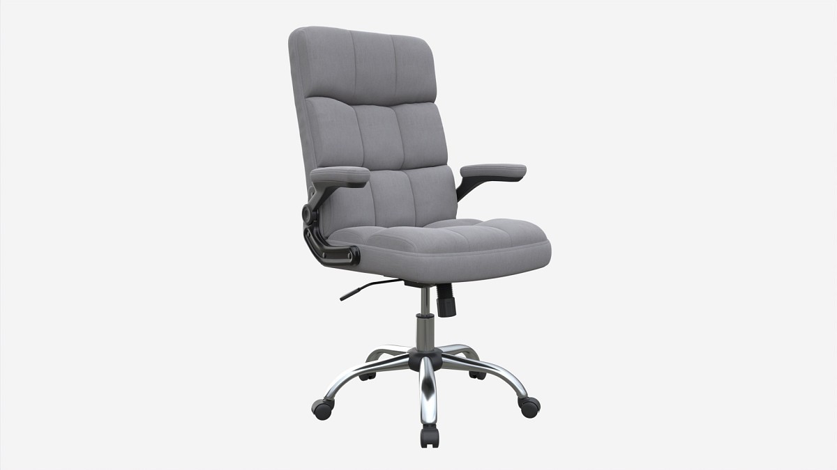 Office Chair with armrests and wheels 03