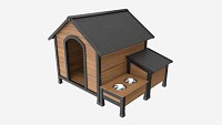 Outdoor Wooden Dog House 03