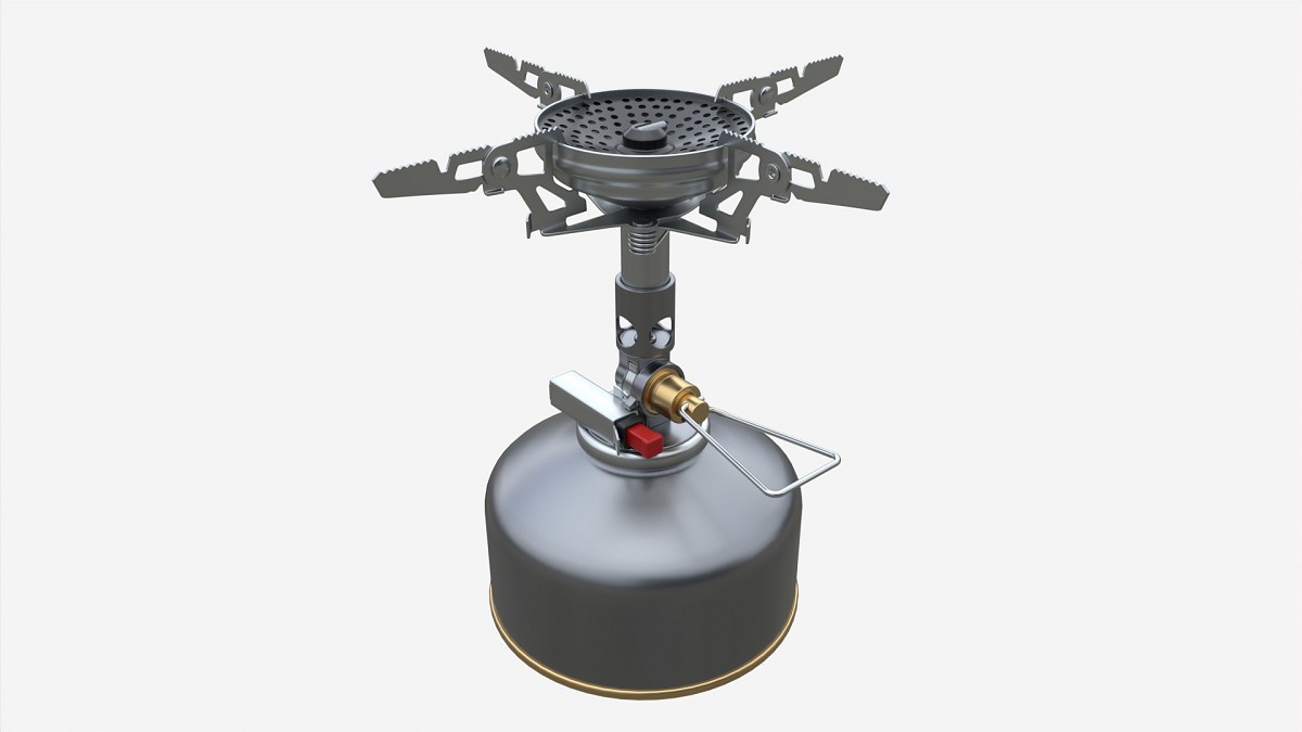Camping Gas Stove with Cartridge Mockup 02