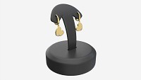 Earrings Leather Display Holder Stand 03