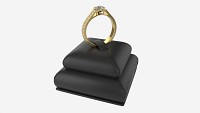 Ring Leather Display Holder Stand 01