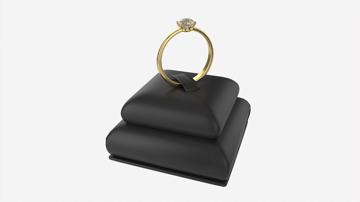 Ring Leather Display Holder Stand 06