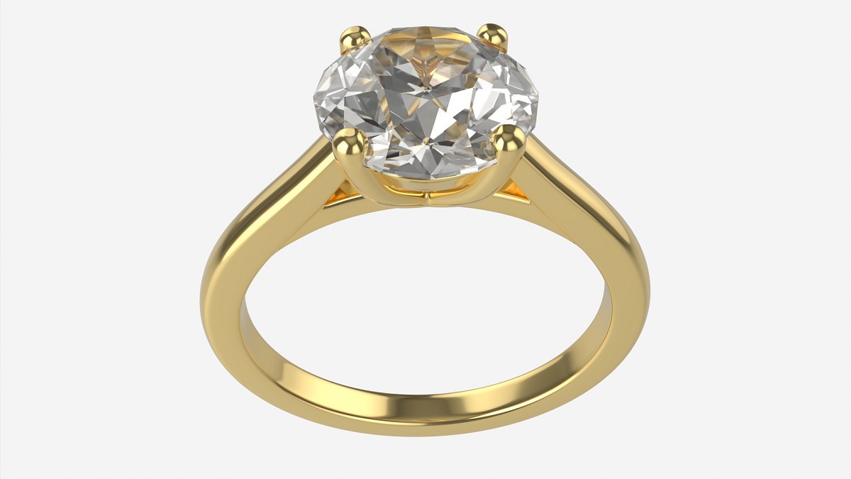 Gold Diamond Ring Jewelry 03