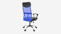 Office Chair with armrests and wheels 01