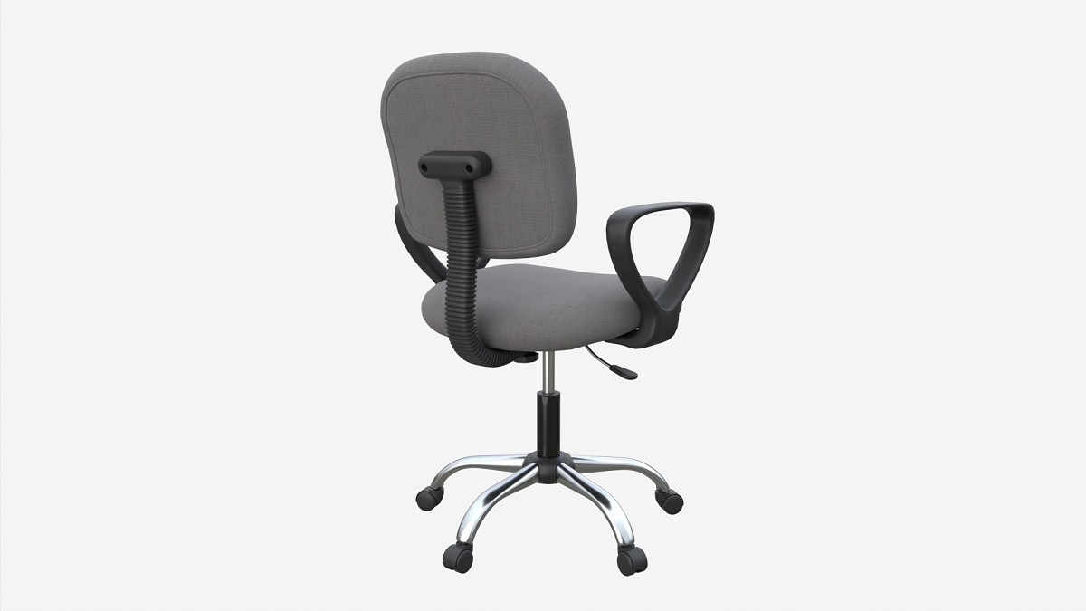 Office Chair with armrests and wheels 06