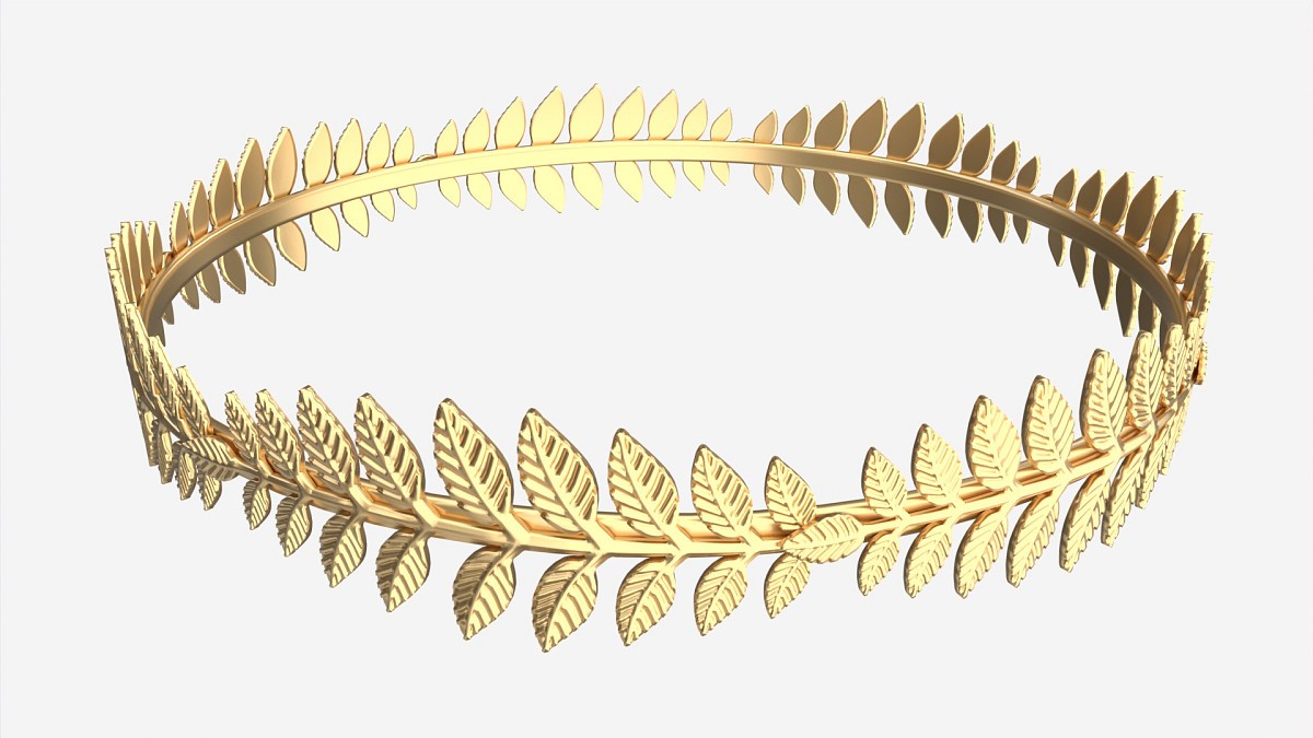 Olive Branch Headband Gold Crown