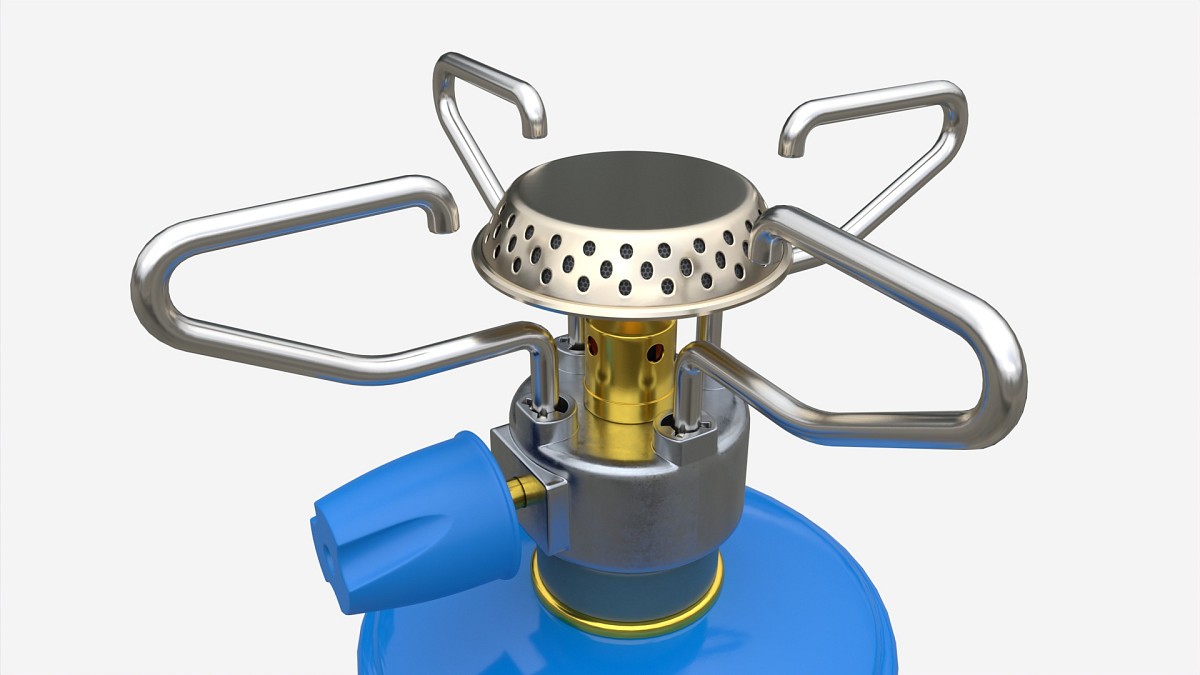 Camping Gas Stove with Cartridge Mockup 01