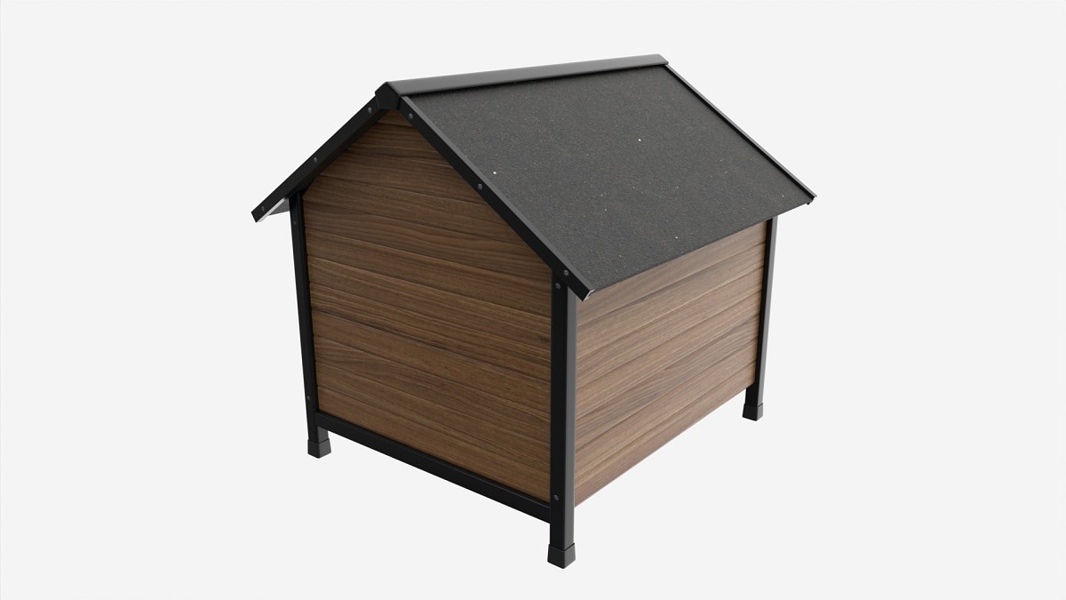Outdoor Wooden Dog House 02