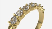 Gold Diamond Ring Jewelry 01