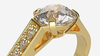 Gold Diamond Ring Jewelry 02