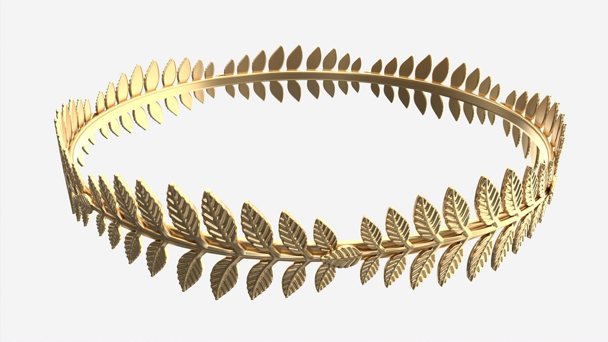 Olive Branch Headband Gold Crown