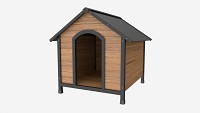 Outdoor Wooden Dog House 02