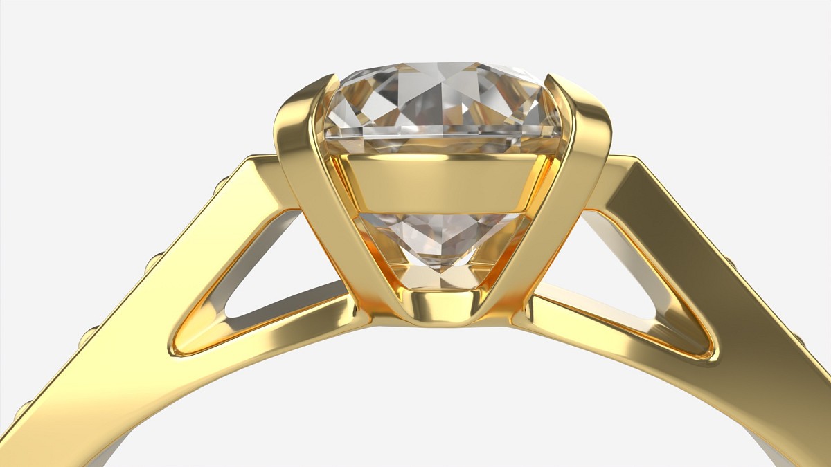 Gold Diamond Ring Jewelry 02