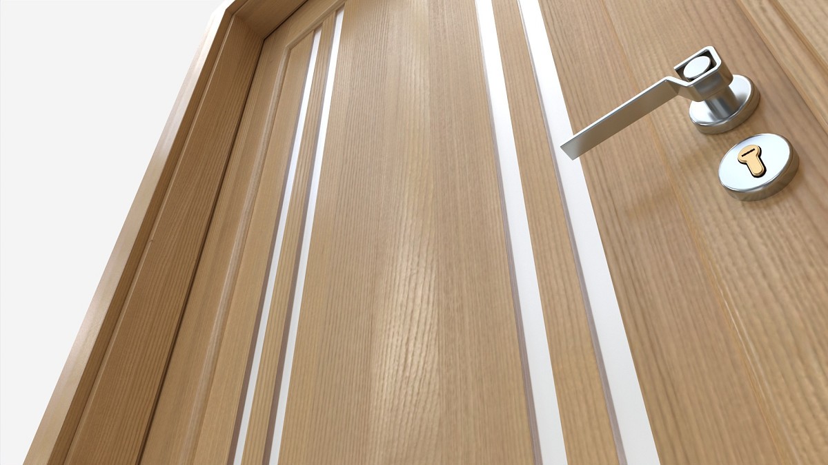 Modern Wooden Interior Door with Furniture 001