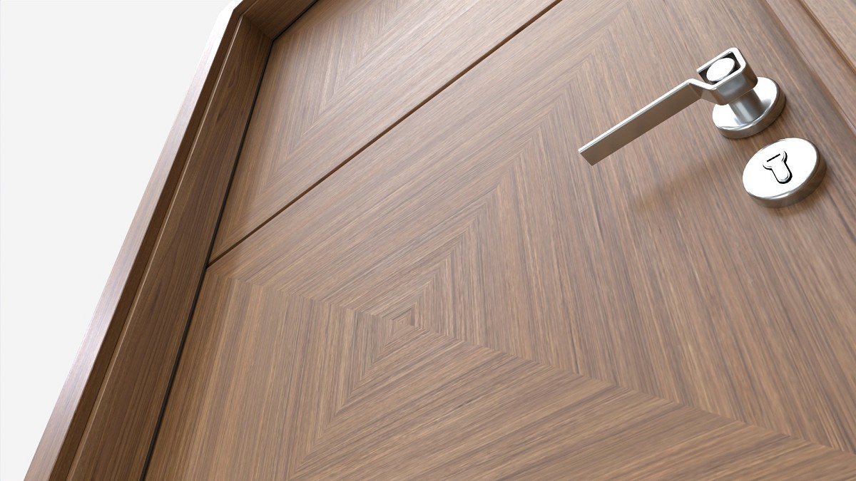 Modern Wooden Interior Door with Furniture 012