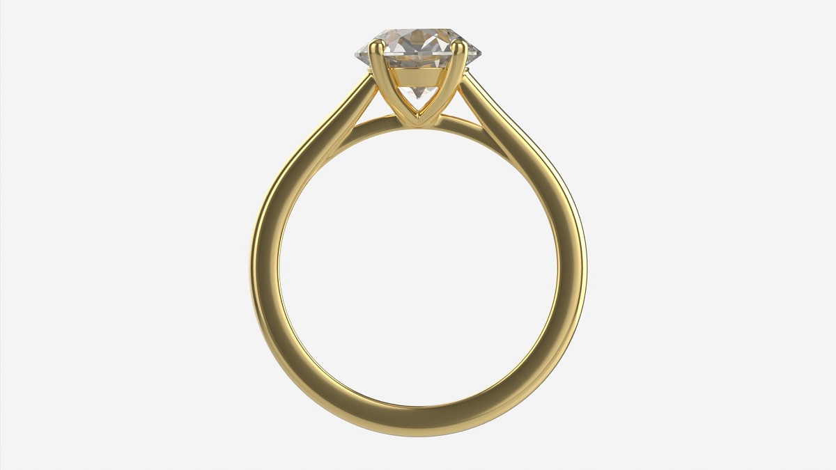 Gold Diamond Ring Jewelry 03