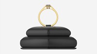Ring Leather Display Holder Stand 01