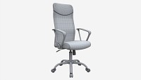 Office Chair with armrests and wheels 01