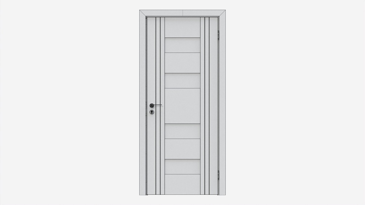 Modern Wooden Interior Door with Furniture 009