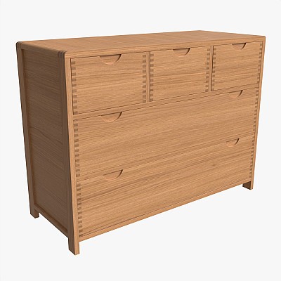 Wide Chest 5 Drawer Ercol