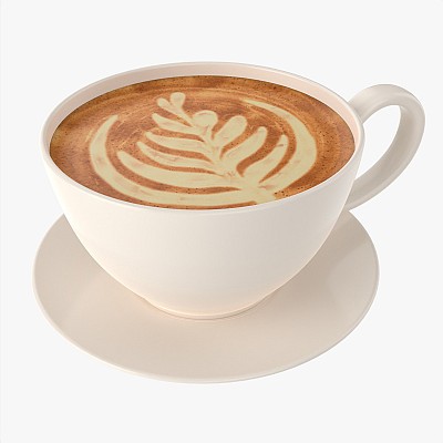 Coffee Latte Mug Saucer 1