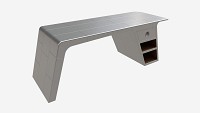 Metal Desk with Drawer 01