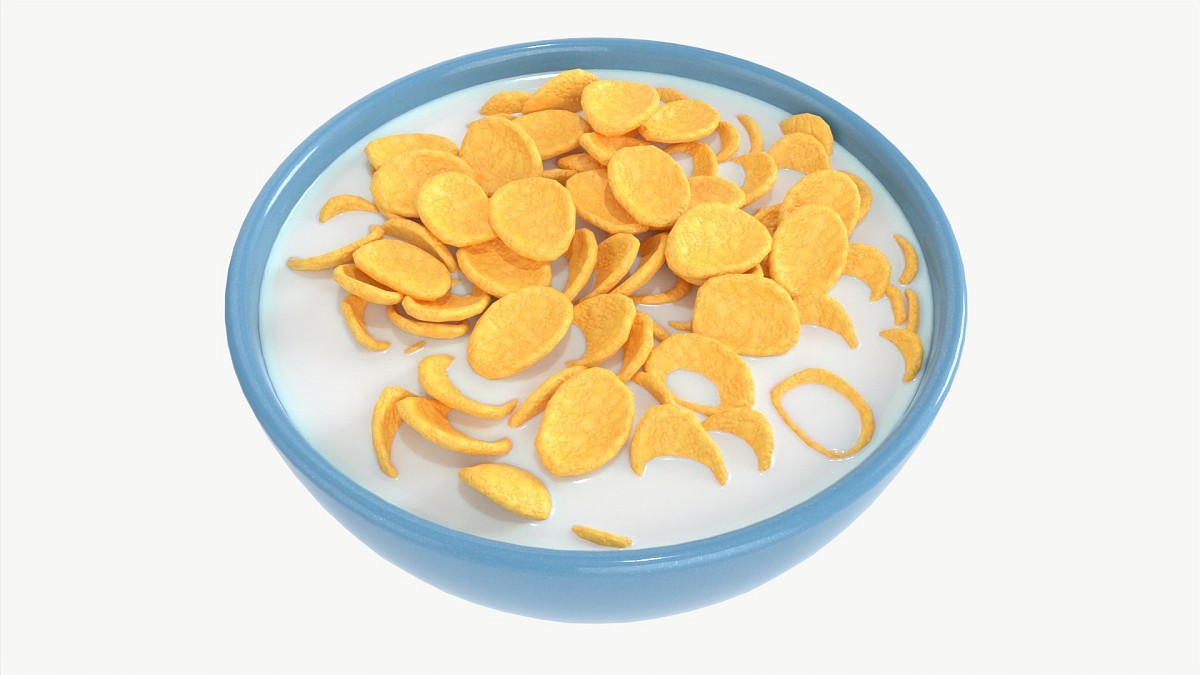 Bowl with Cornflakes 01